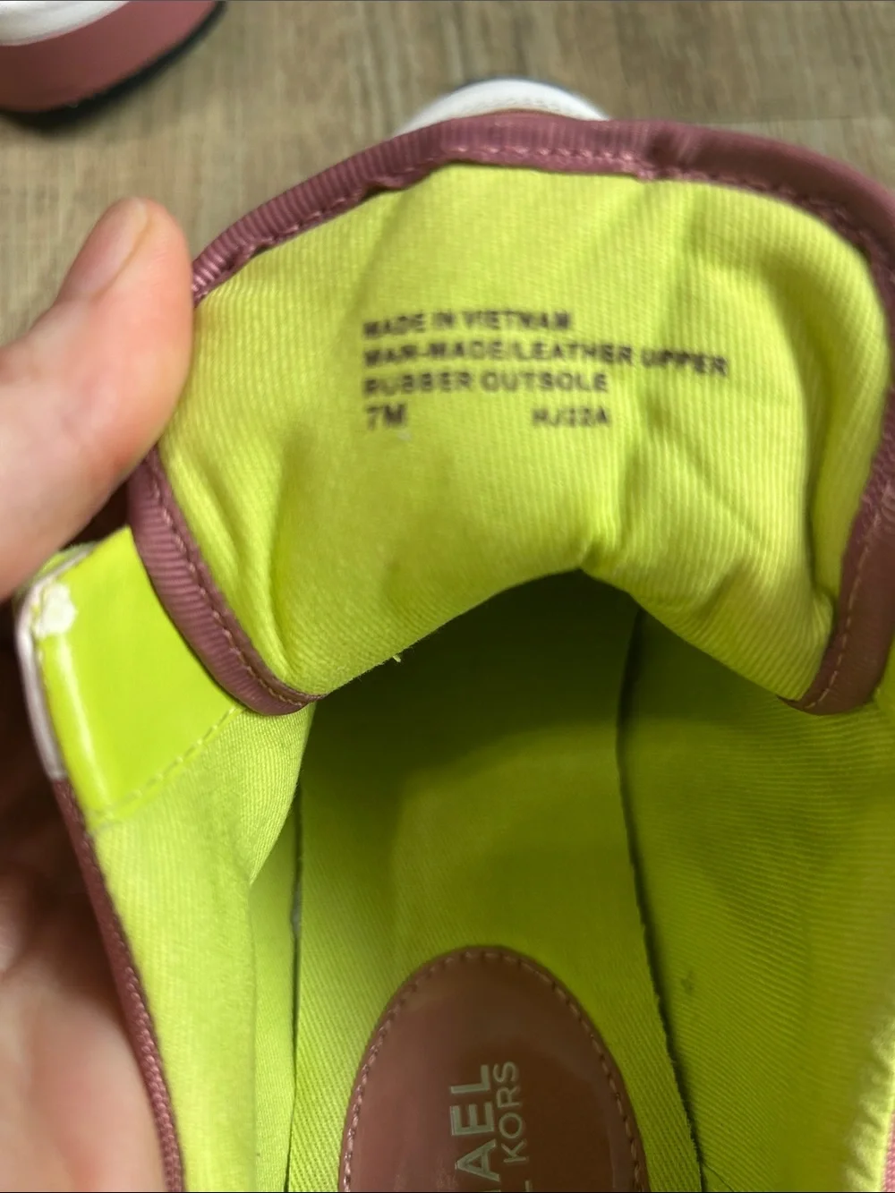 Michael Kors Women's Pink & Lime Lace-Up Trainer